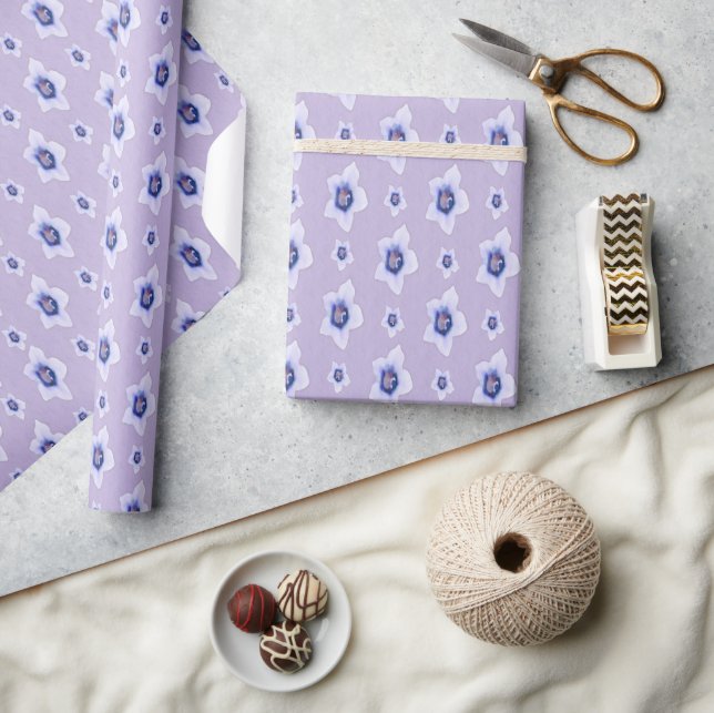 Papier Cadeau Violettes douces (Artisanat)