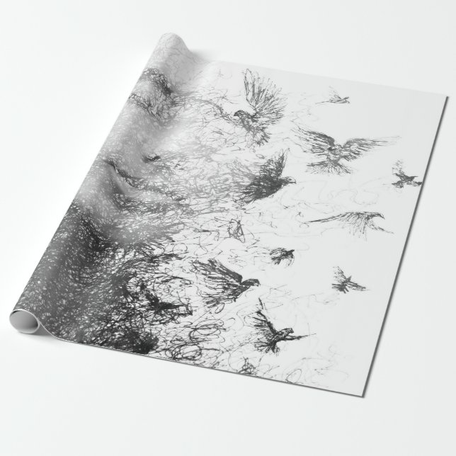 Papier Cadeau Visage de rêve  (Déroulé)