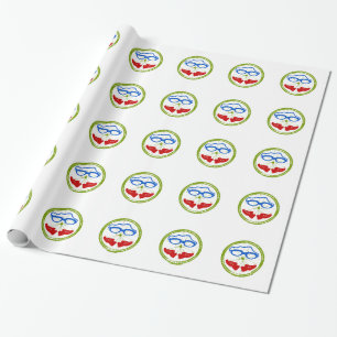 Papier Cadeau Visage de triathlon