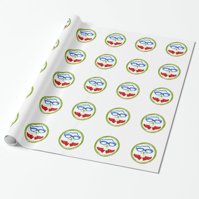 Papier Cadeau Visage de triathlon (Déroulé)