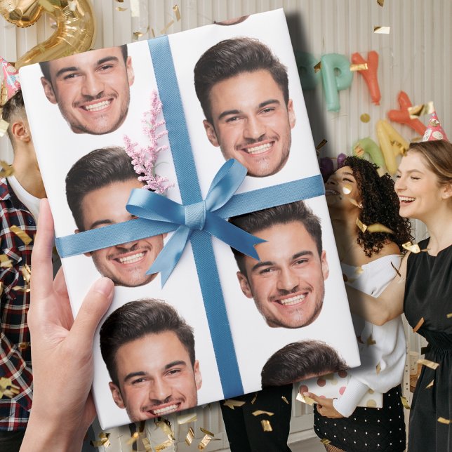 Papier Cadeau Visage personnalisé (Créateur téléchargé)