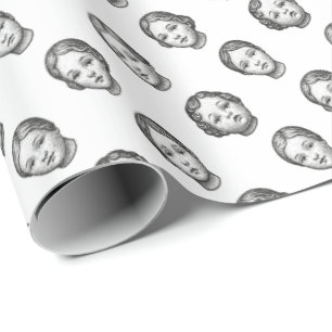 Papier Cadeau Visages de Poupées