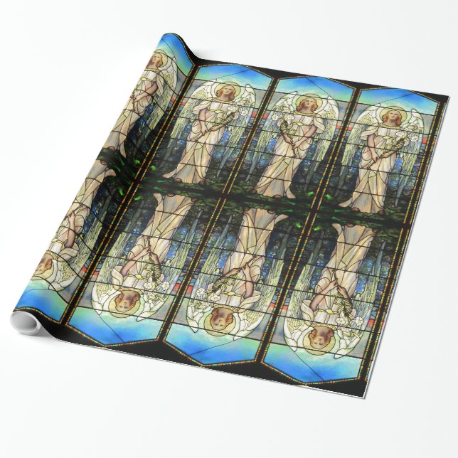 Papier Cadeau Vitrail Angel (Déroulé)