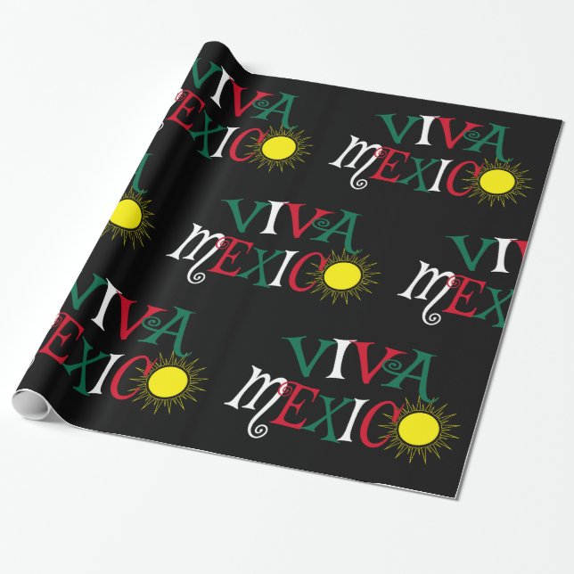 Papier Cadeau Viva Mexico (Déroulé)