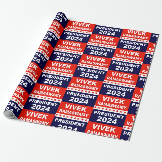 Papier Cadeau Vivek Ramaswamy Président 2024 (Déroulé)