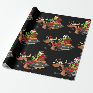 PAPIER CADEAU VOICI SANTA CLAUS