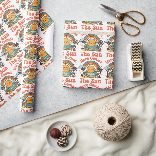Papier Cadeau Voici venir le soleil  (Artisanat)