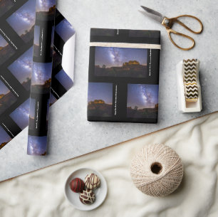 Papier Cadeau Voie Lactée Galaxie sur le Rocher de la Cathédrale