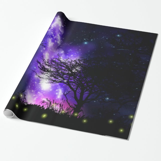 Papier Cadeau Voie Lactée Magique (Déroulé)