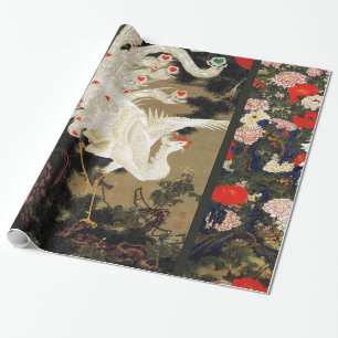 Papier Cadeau VOL AMOUR PHOENIX, Plumes, Coeurs Saint-Valentin