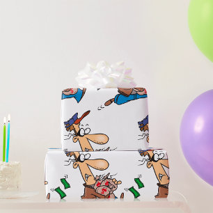 Papier Cadeau Voleur volant de l'argent