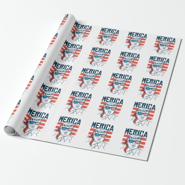 Papier Cadeau vote pour Trump 2024 (Déroulé)