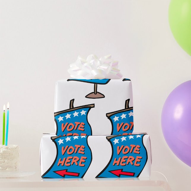 Papier Cadeau Voter ici (Créateur téléchargé)