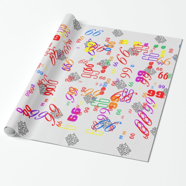 Papier Cadeau Votre image ici Une étape facile de votre création (Déroulé)