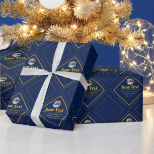 Papier Cadeau Votre logo et modèle de design personnalisable
