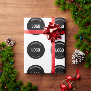 Papier Cadeau Votre logo, image ou conception et texte modifiabl