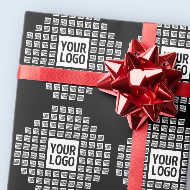 Papier Cadeau Votre logo ou image | Motif moderne unique (Créateur téléchargé)