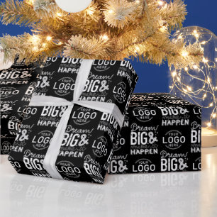 Papier Cadeau Votre logo rêve de motivation Big Black Business