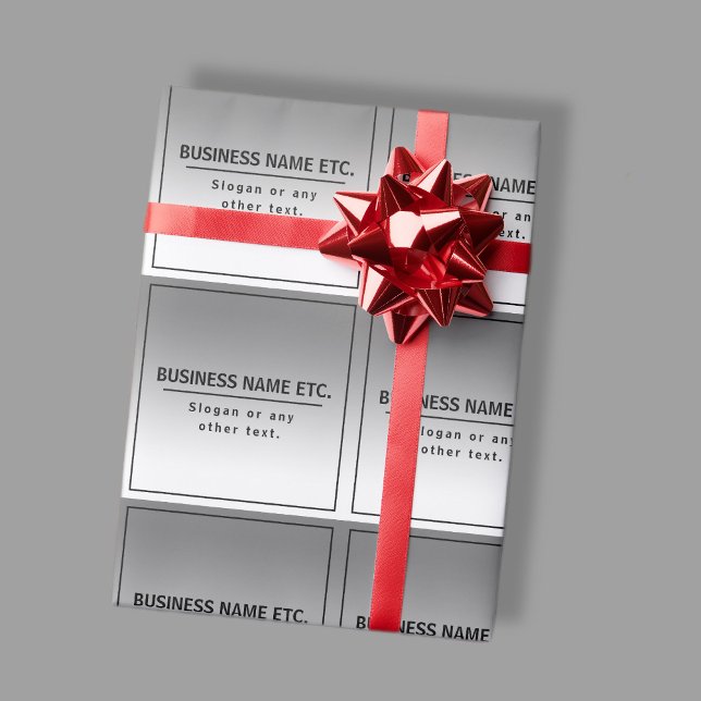 Papier Cadeau Votre nom d'entreprise ou marque etc.  (Créateur téléchargé)