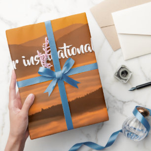 Papier Cadeau Votre soleil de texte personnalisé au-dessus du pa