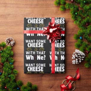 Papier Cadeau Voulez-Vous du Fromage Avec Cette P(l)aine?