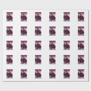 Papier Cadeau Vous criez Nous Halloween Ghostface Couteau Sangla