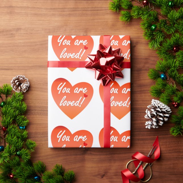 Papier Cadeau Vous êtes aimés (Cadeau de vacances)