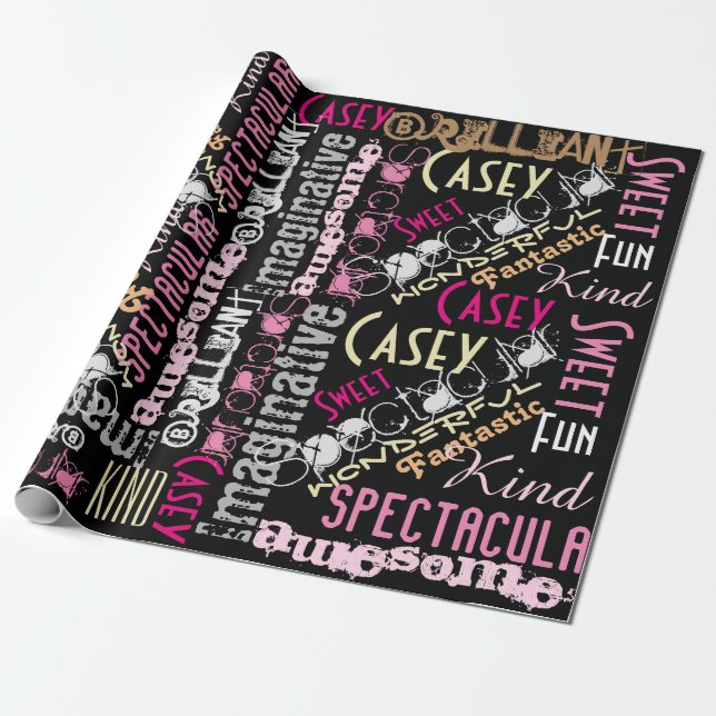 Papier Cadeau Vous êtes formidable ! Nom Mots Cadeau Emballage F (Déroulé)