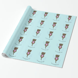 Papier Cadeau Vous êtes la moitié de mon Otter