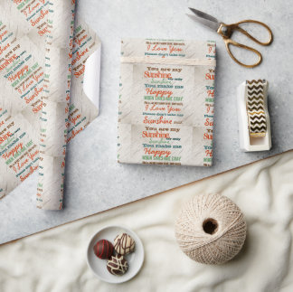 Papier Cadeau Vous êtes mon soleil