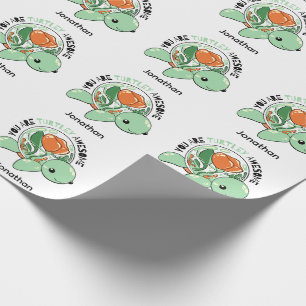 Papier Cadeau Vous Êtes Turtley Awesome Flower Succulte Tortue