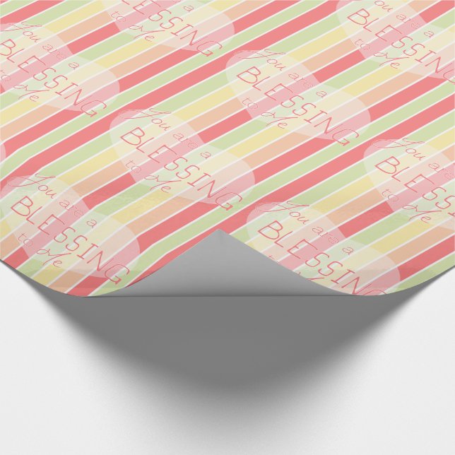 Papier Cadeau Vous êtes une bénédiction pour moi (Coin)