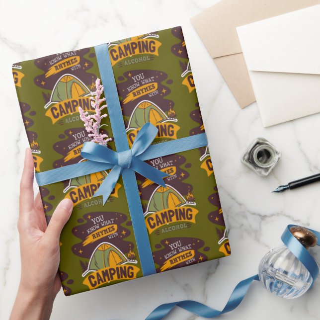 Papier Cadeau Vous Savez Ce Qui Récit Avec L'Alcool Camping (Cadeaux)