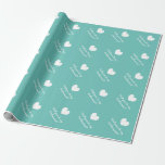 Papier Cadeau Vous serez mon papier d'emballage de demande de<br><div class="desc">Vous serez mon papier d'emballage de demande de demoiselle d'honneur pour la partie de mariage. Teal/giftwrap bleu de turquoise ou de couleur do-it-yourself de coutume pour des bridemaids, domestique d'honneur, accessoires mignons de mariage de dame de honneur etc. et approvisionnements nuptiales pour que la jeune mariée soit. Icône de coeur...</div>