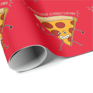 Papier Cadeau Vous voulez une pizza moi ? ! ? !