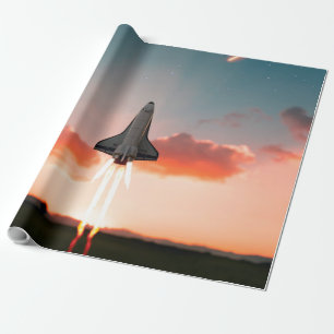 Papier Cadeau Voyage spatial