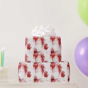 Papier Cadeau Vrai crime Motif d'horreur