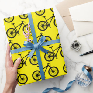 Papier Cadeau VTT Cycliste à vélo Anniversaire