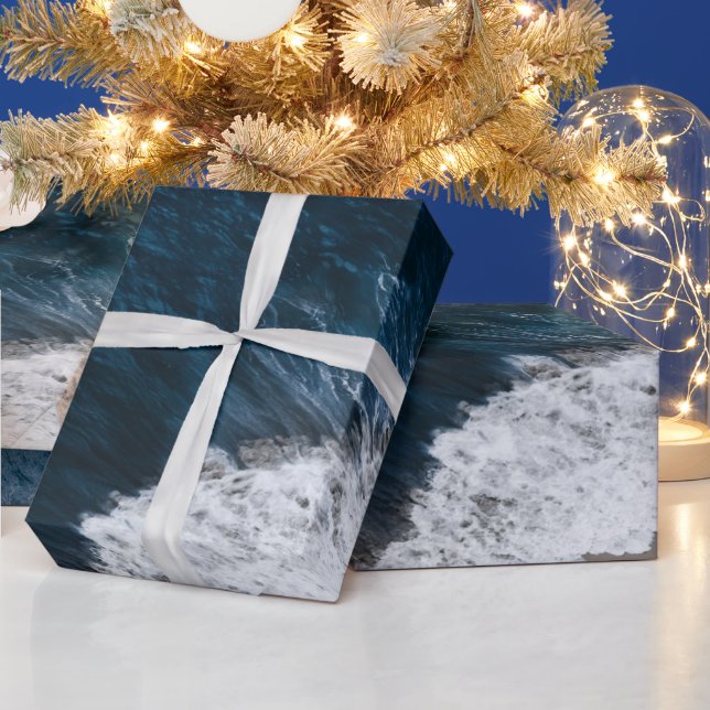 Papier Cadeau Vue aérienne de la plage (Vacances)