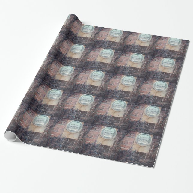 Papier Cadeau Vue arrière de la rue (Déroulé)