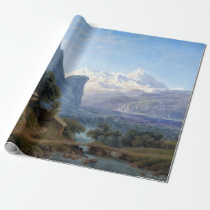 Papier Cadeau Vue de Karl Friedrich Schinkel de Mont Blanc