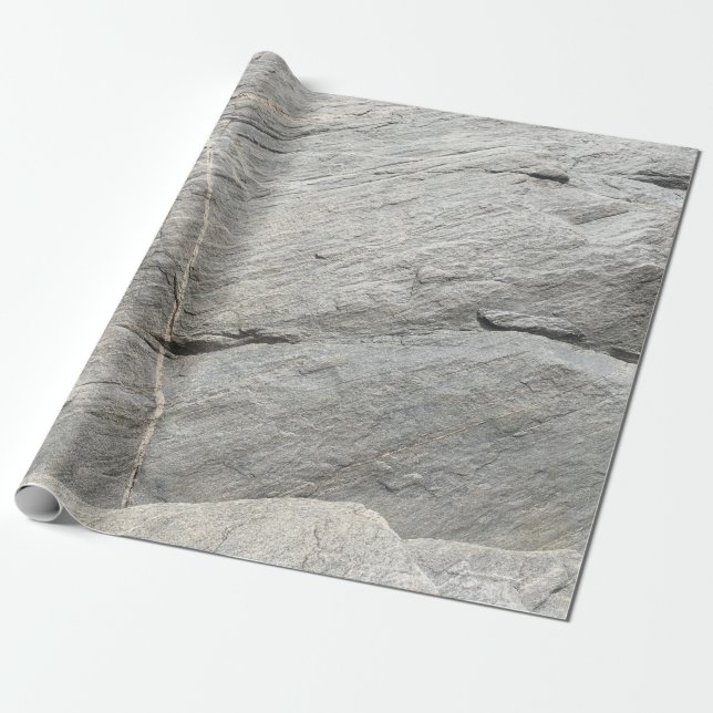 Papier Cadeau Vue de roche grise (Déroulé)
