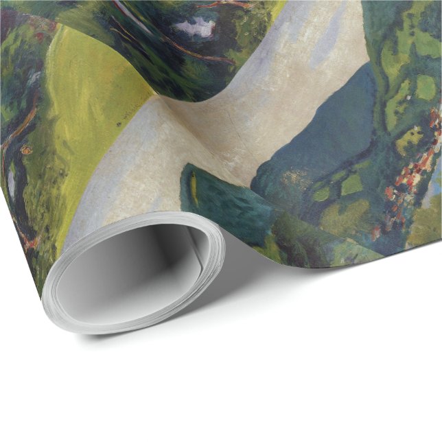 Papier Cadeau Vue Macke vintage Août Du Tegernsee (Coin rond)