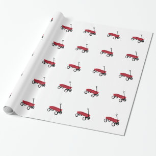 Papier Cadeau Wagon rouge