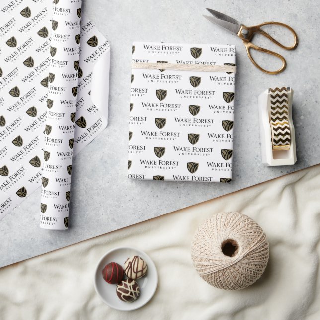 Papier Cadeau Wake Forest University Wordmark (Artisanat)