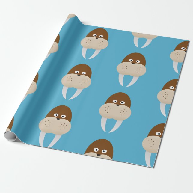 Papier Cadeau Walrus (Déroulé)