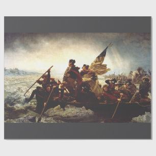 Papier Cadeau Washington traversant le Delaware par Emanuel Leut
