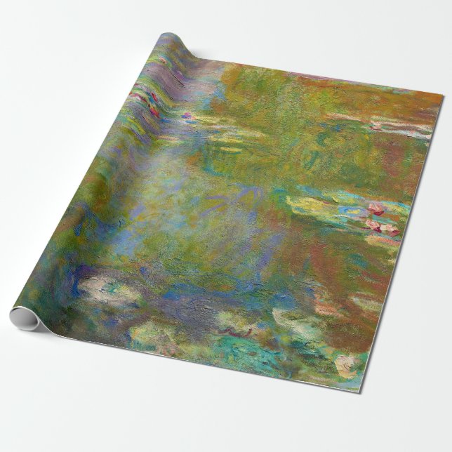 Papier Cadeau Water Lily Pond par Claude Monet (Déroulé)