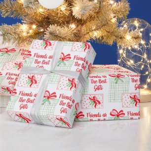 Papier Cadeau Watercolor Holiday V2 Les amis sont les meilleurs