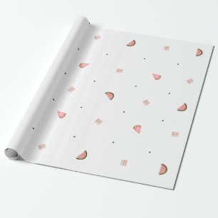 Papier Cadeau Watermelon Seamless Motif Cute Rainbow Minimal